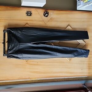 Suzy faux-leather leggings sz S